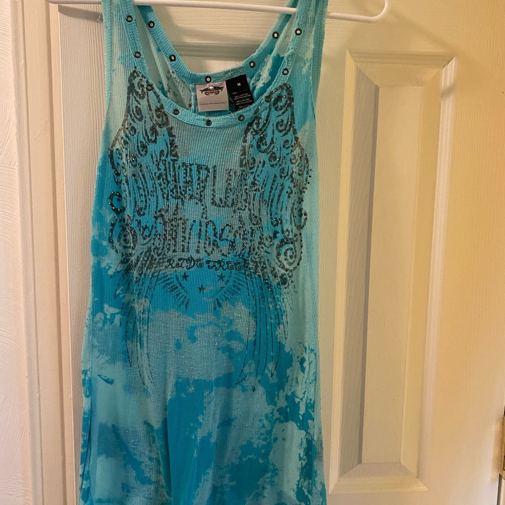 Harley-Davidson tunic.  Back lace up beach coverup